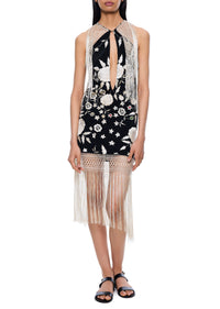 Demi Couture Piano Shawl Halter Fringed Mini Dress 7 - Annie's Ibiza