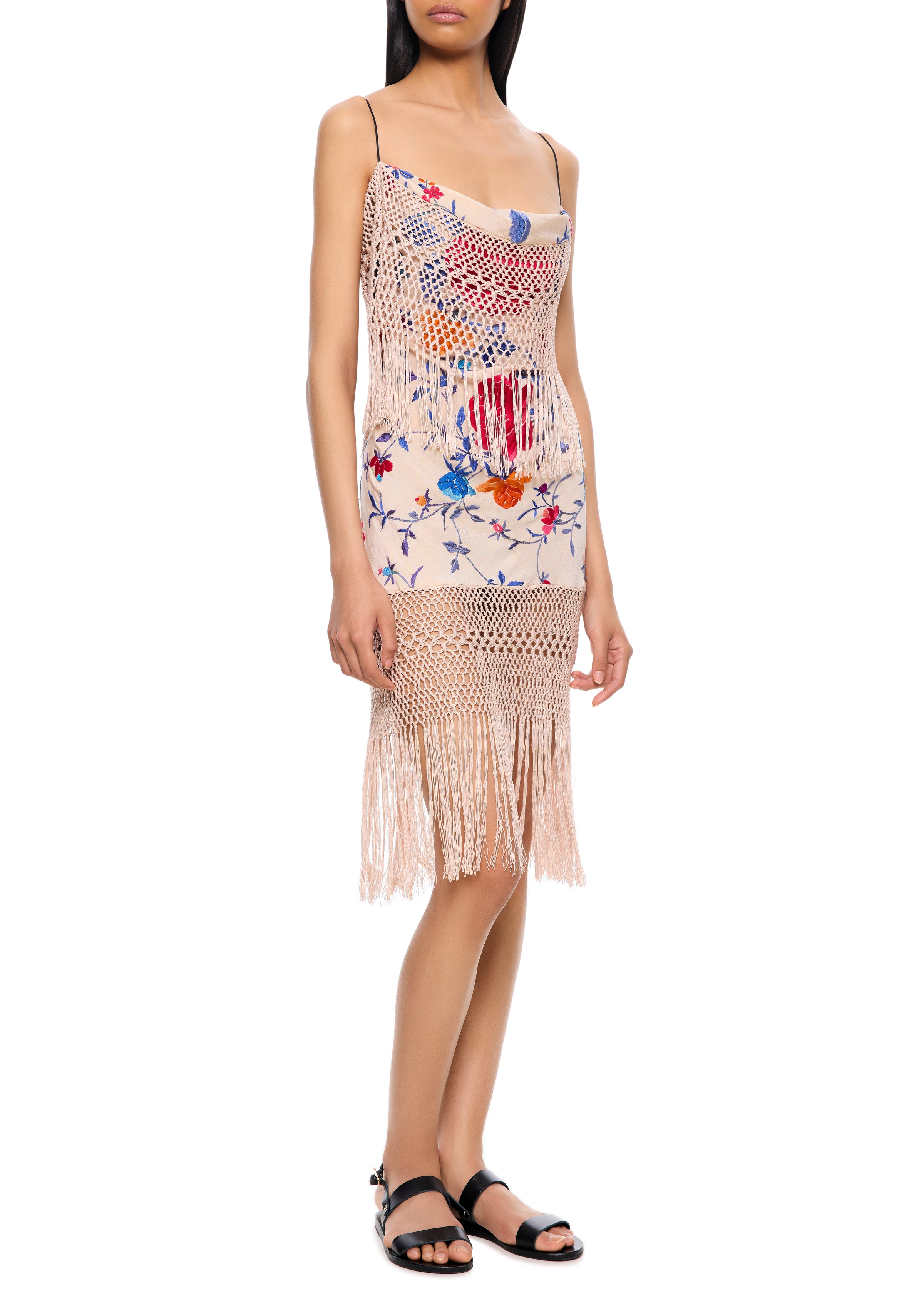 Rosalie Demi Couture Piano Shawl Halter Mini Dress - Annie's Ibiza