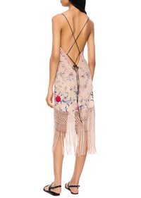 Rosalie Demi Couture Piano Shawl Halter Mini Dress - Annie's Ibiza