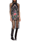 Fioretta Demi Couture Piano Shawl Halter Mini Dress
