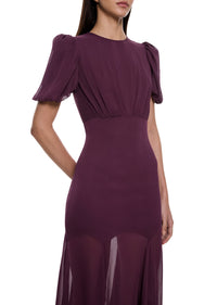 Agua Maroon Maxi Dress
