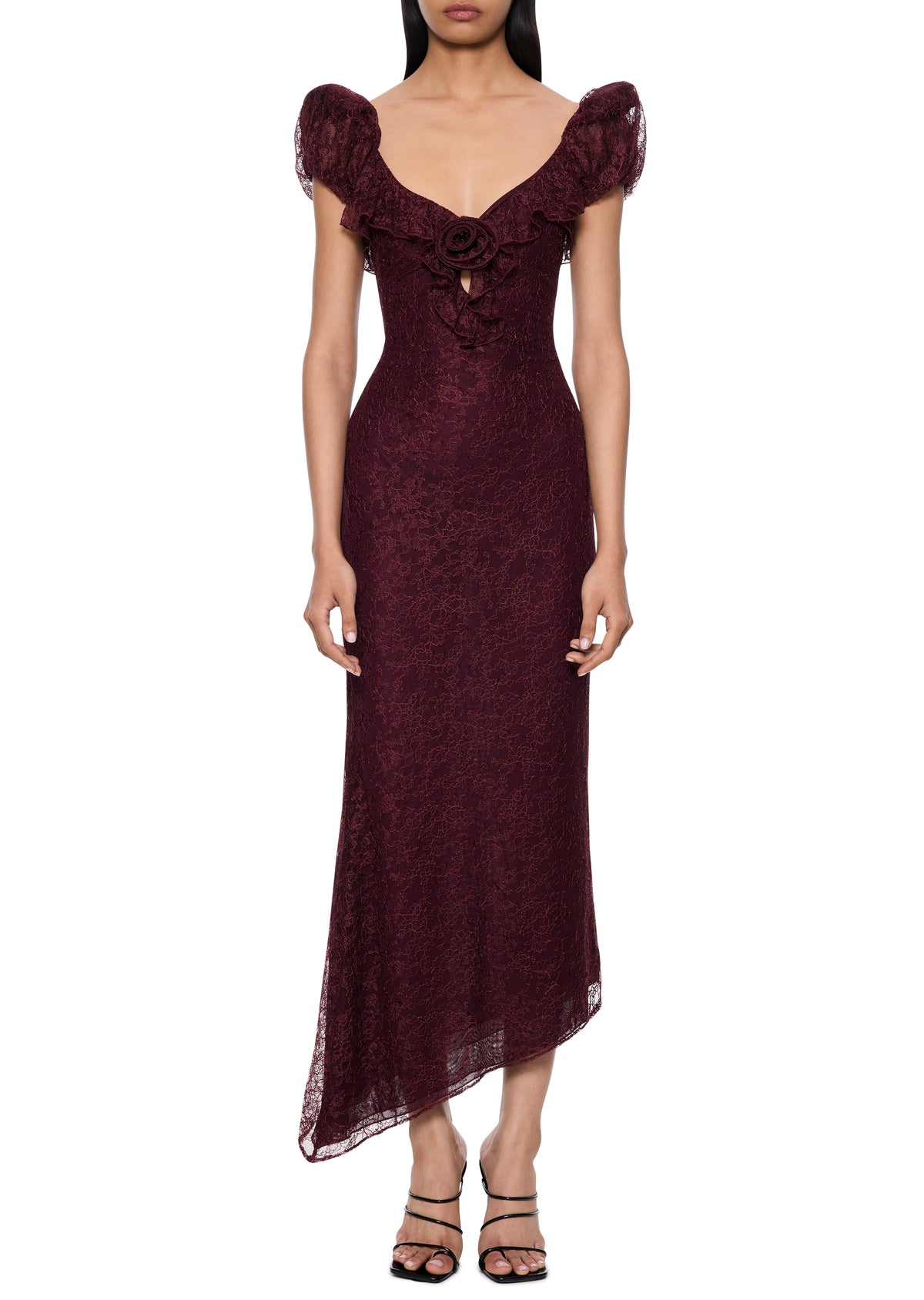 Eden Midi Dress in Earth Lace - Annie's Ibiza