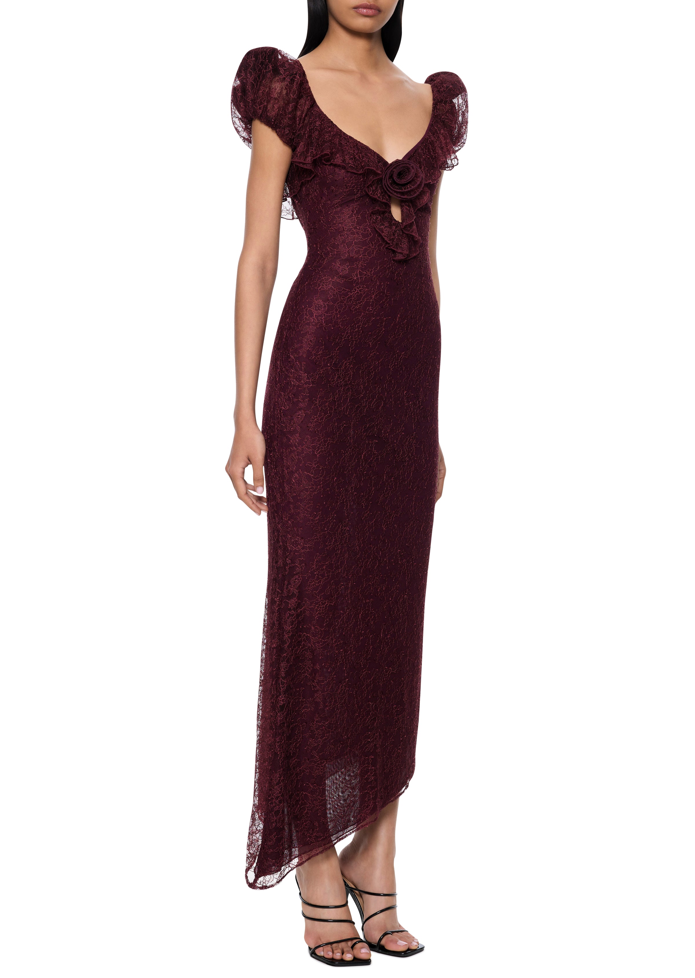 Eden Midi Dress in Earth Lace - Annie's Ibiza