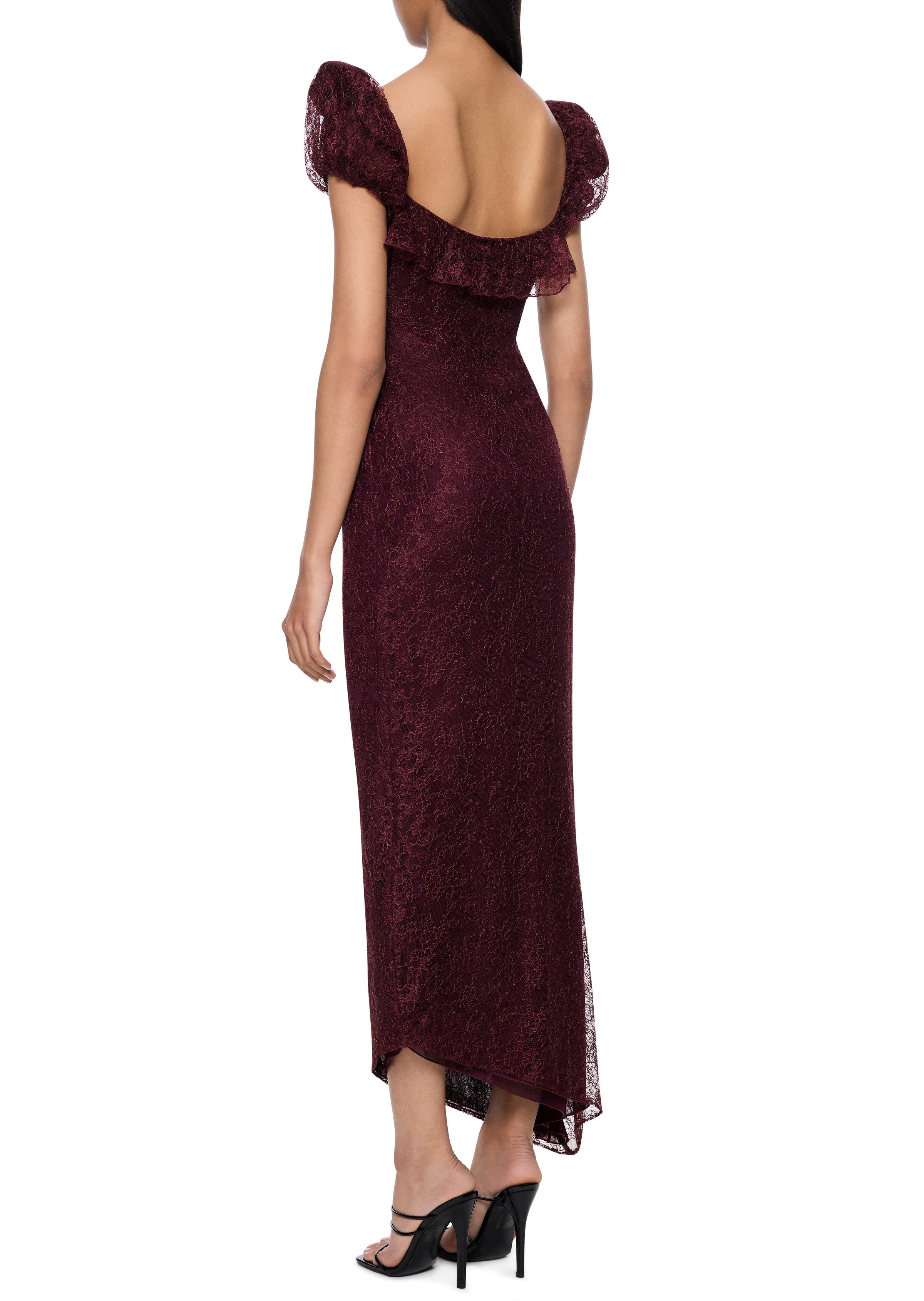 Eden Midi Dress in Earth Lace - Annie's Ibiza