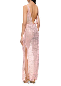 1920s Rose Egyptian Gown