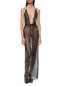 1920s Double Strap Egyptian Gown