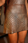 1920's Egyptian Black Diamond Mini Dress