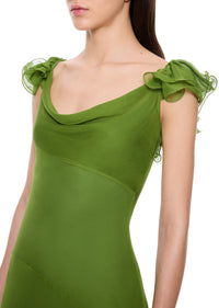 Gaia Maxi Dress - Forest Green