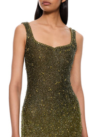 Crystal Dress - Olive