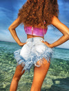 Ombre Crystal Heart Top