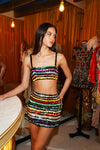 Rainbow Stripe Sequin Two- Set