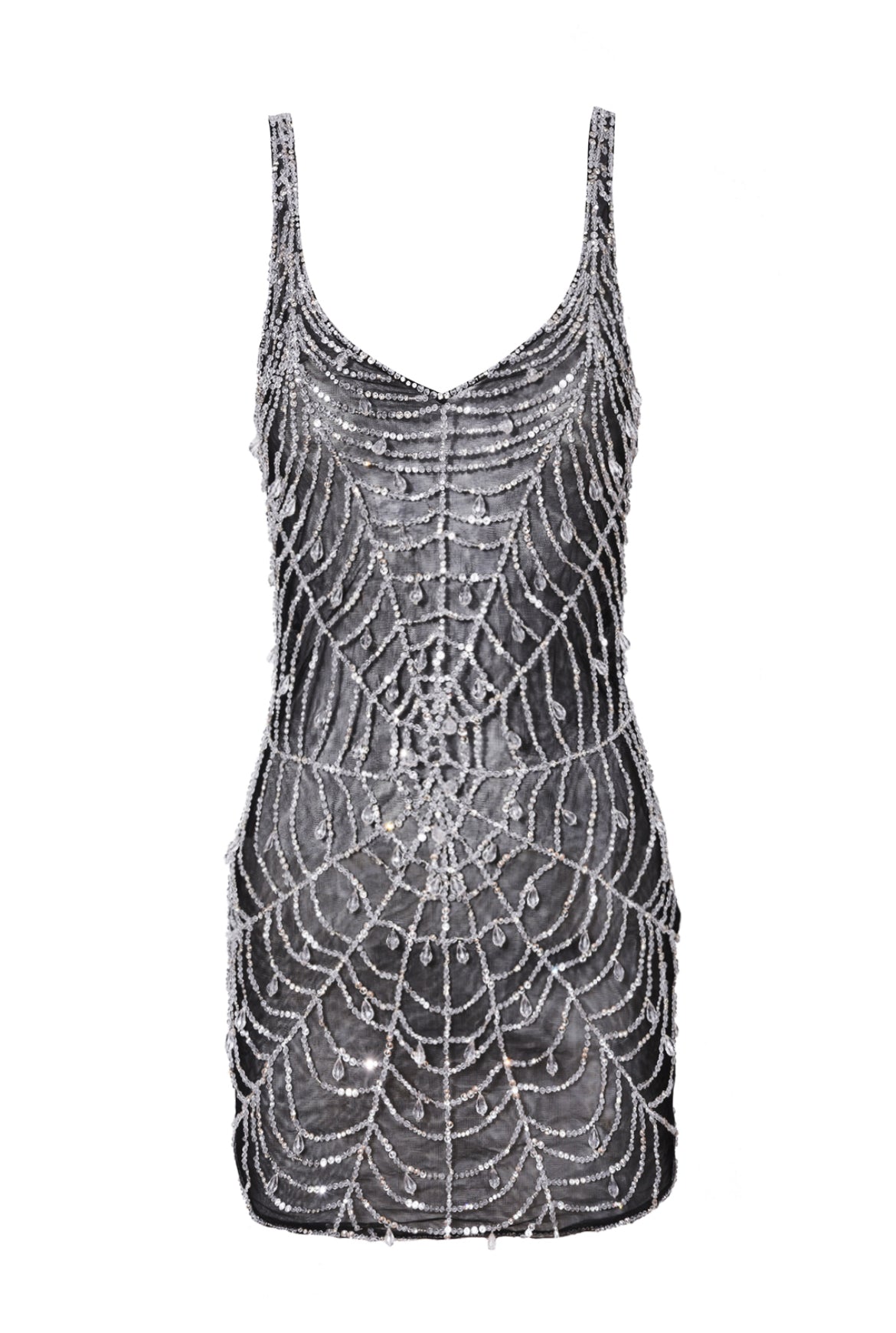 beaded spider web dress Cobweb Pearl Gown Annie's Ibiza Online