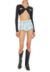 Cropped Draped Top