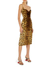 Leopard Velvet Midi Dress