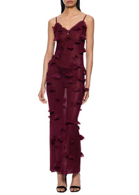 Butterflies Dress - Red
