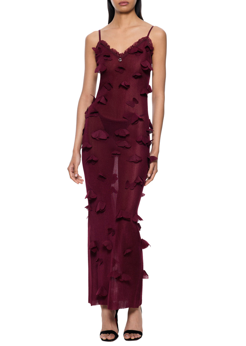 Butterflies Dress - Red