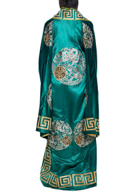1930s Emerald and Gold Kimono