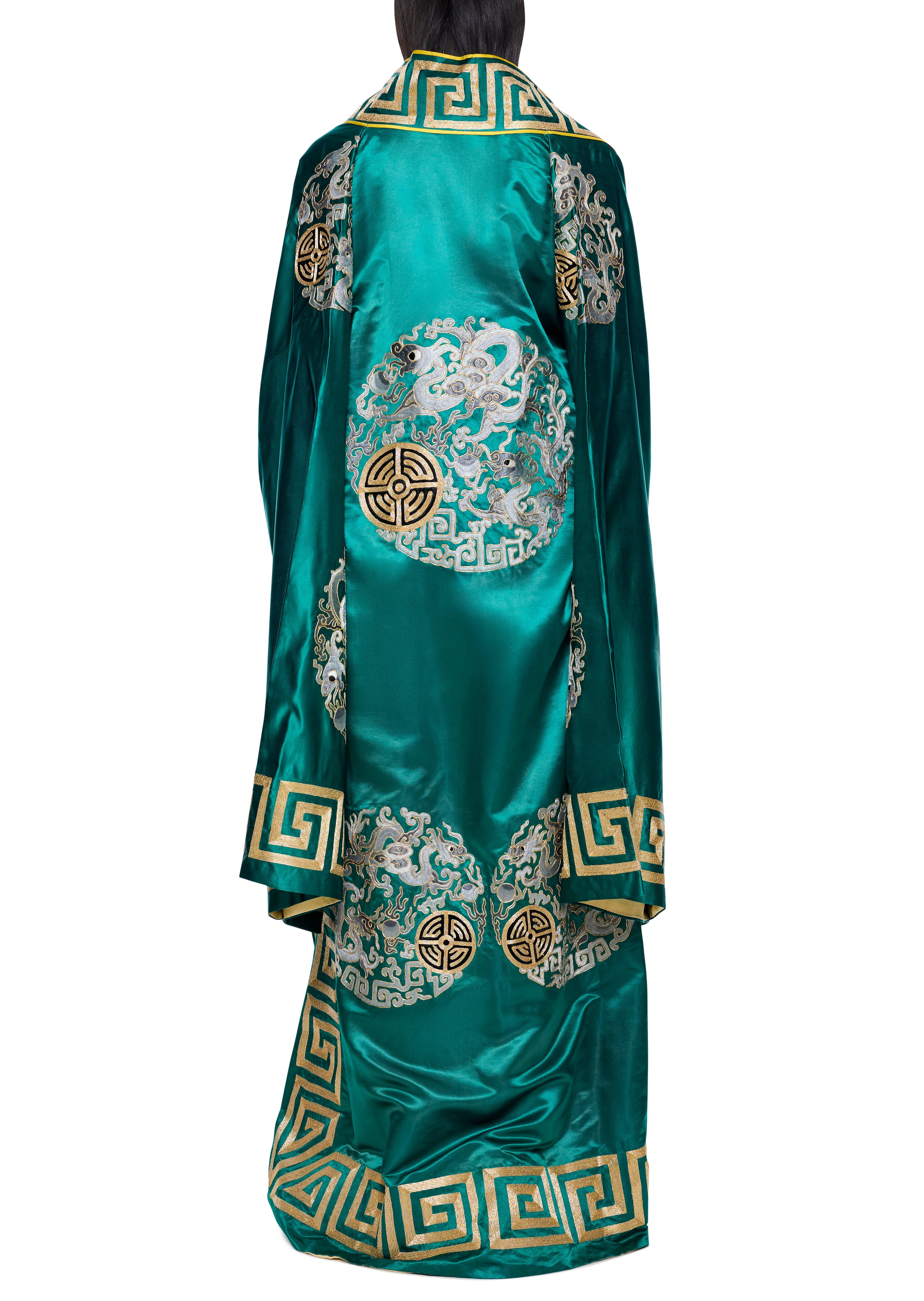 1930s Emerald and Gold Kimono