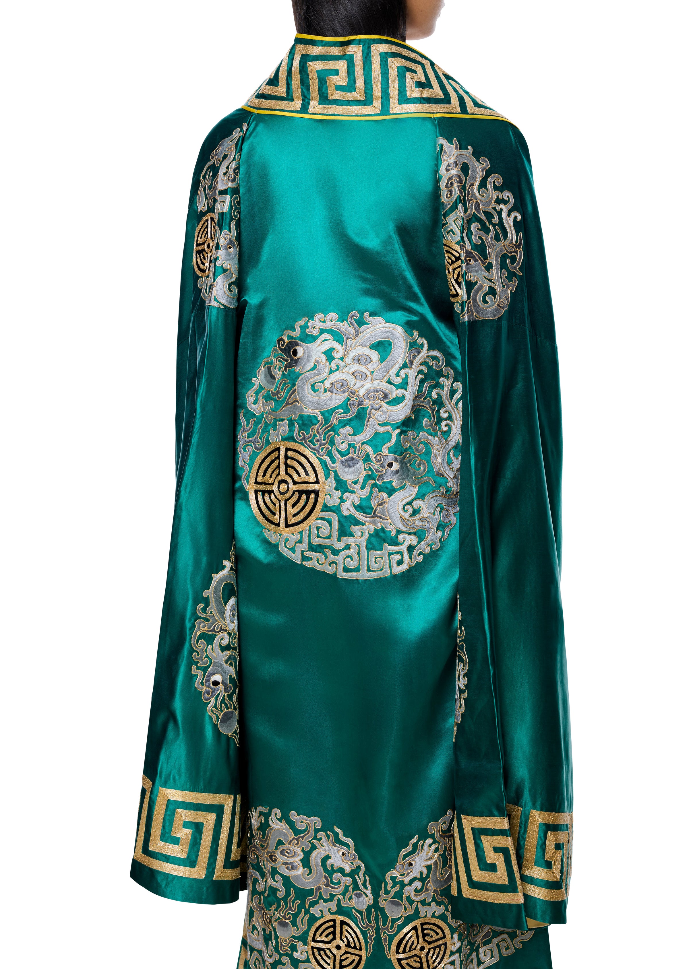 1930s Emerald and Gold Kimono
