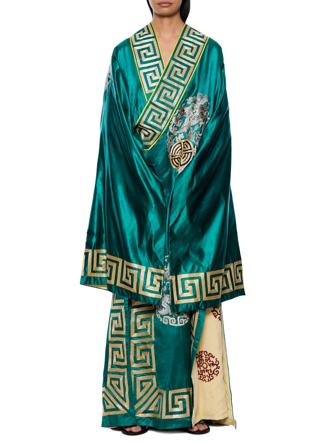 1930s Emerald and Gold Kimono