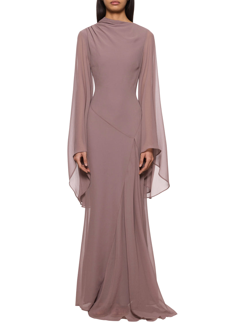 Hausos Maxi Dress Poly Chiffon