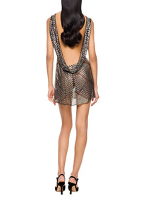 1920's Egyptian Low Back Mini Dress - Annie's Ibiza