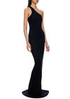 One Shoulder Gown - Black