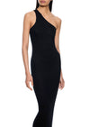 One Shoulder Gown - Black