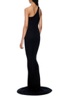 One Shoulder Gown - Black