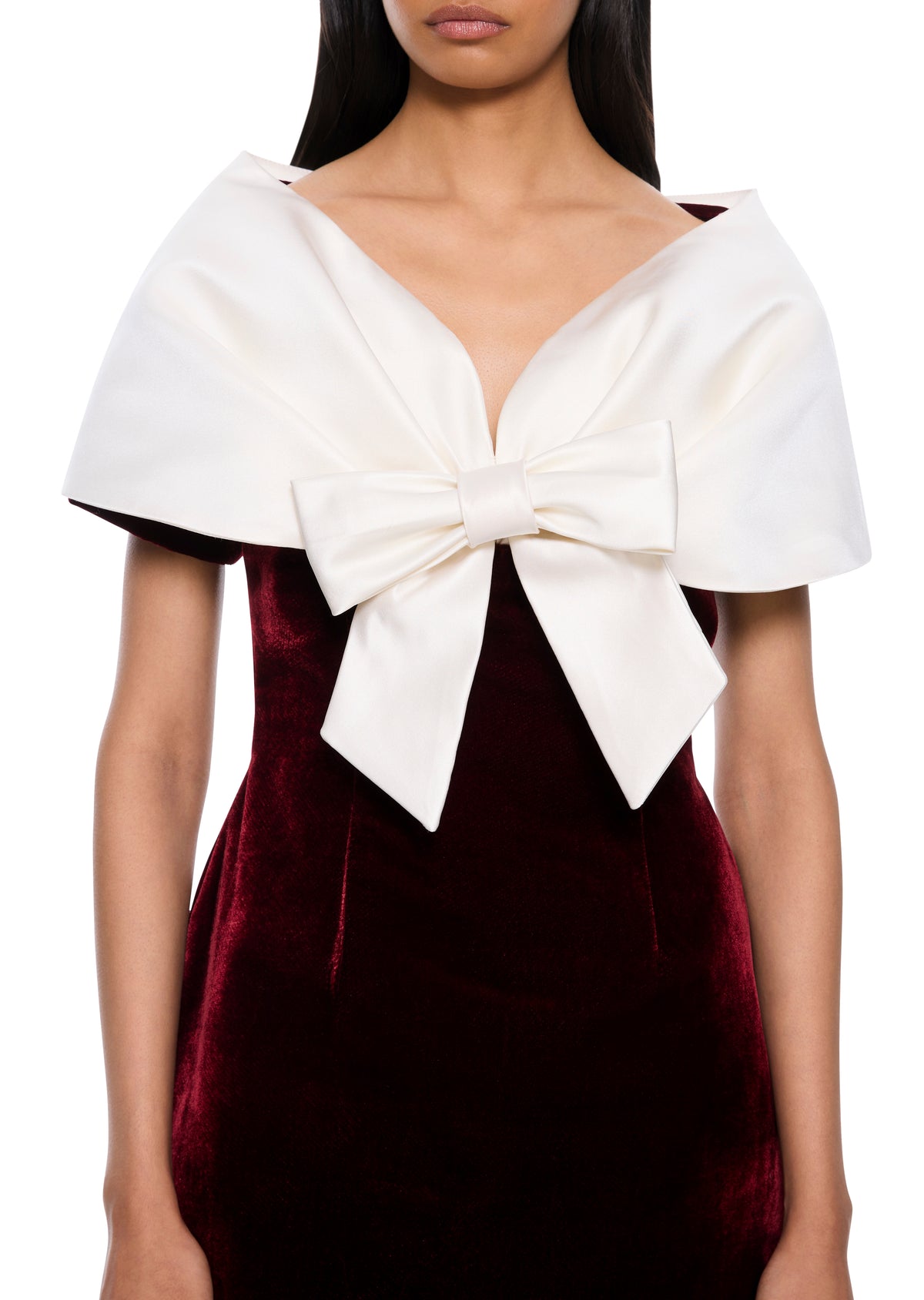Ruby Red Velvet Wrap Dress - Annie's Ibiza