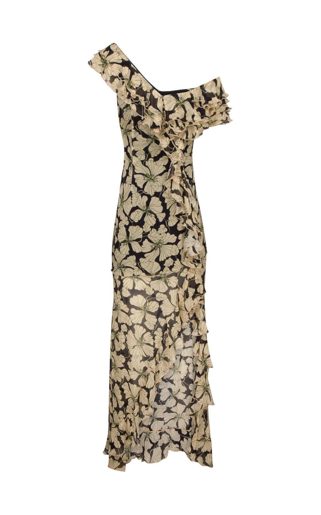 Serena Art Deco Floral Dress