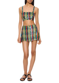 Sequin Plaid Two Set - Annie's Ibiza