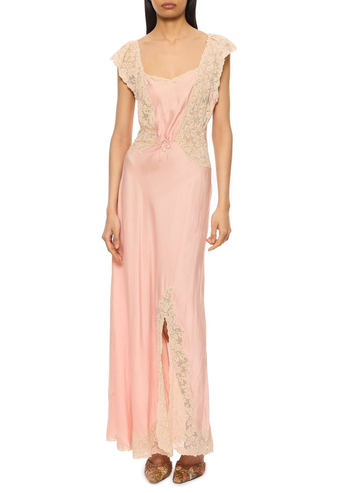 1920s Pink Silk Slip Dress – Annie's Ibiza Online