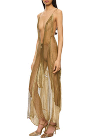 Early 1920s Handmade Metal Lace Dress - Annie's Ibiza