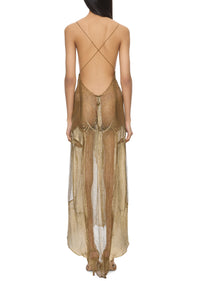 Early 1920s Handmade Metal Lace Dress - Annie's Ibiza