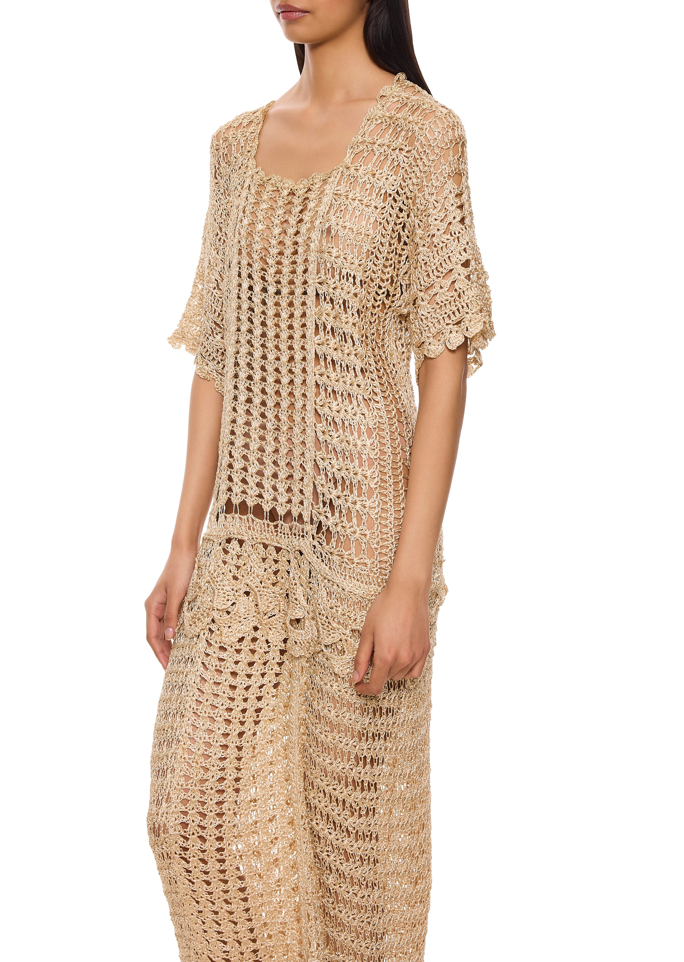 1930s Ivory Crochet Dress - NEEDS ATTY ATTENTION - Annie's Ibiza