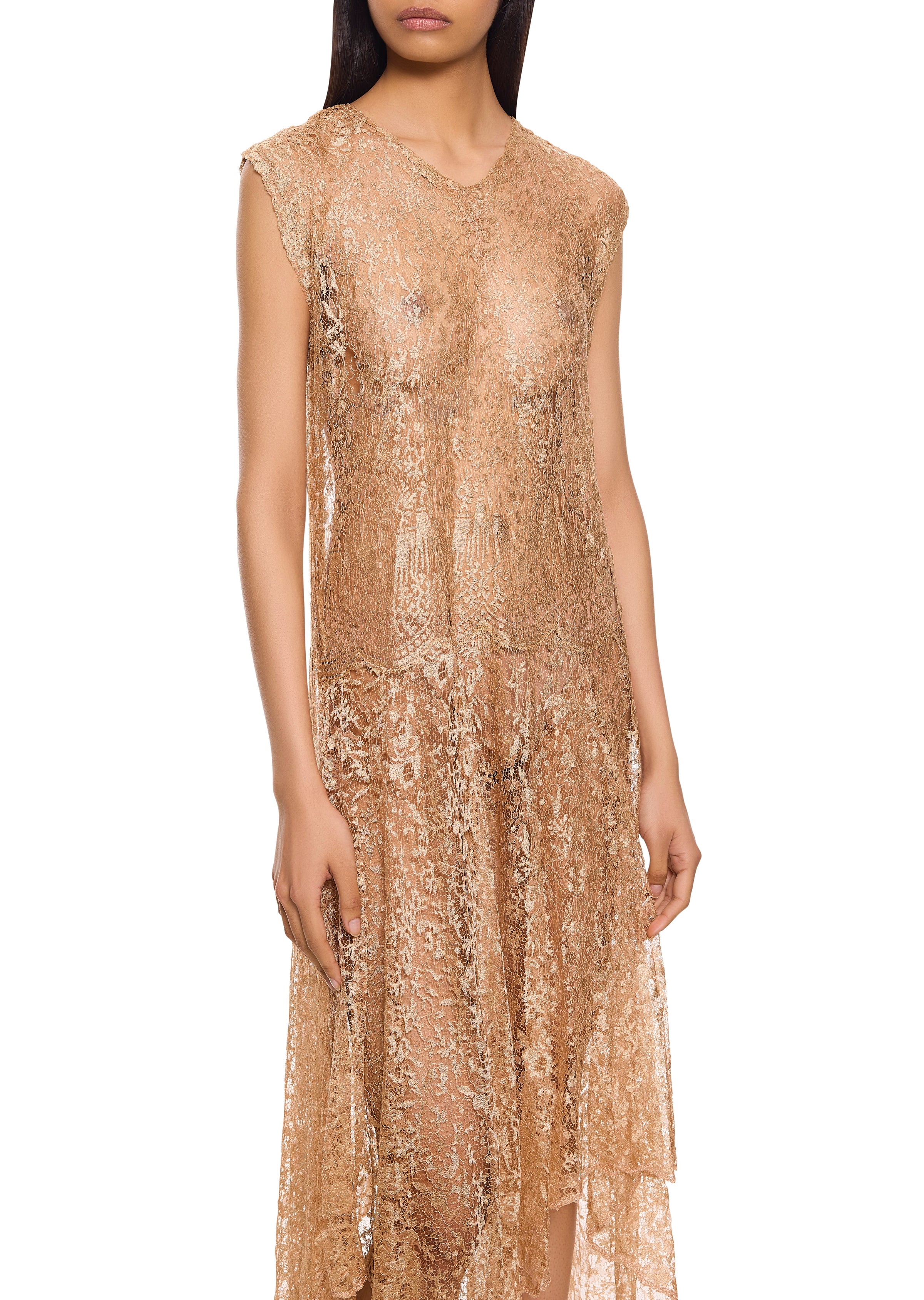 1920s Blush Lace Flapper Dress - NEEDS PRICE - Annie's Ibiza