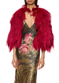 1930s Gold and Pink Floral Lamé Gown - Annie's Ibiza