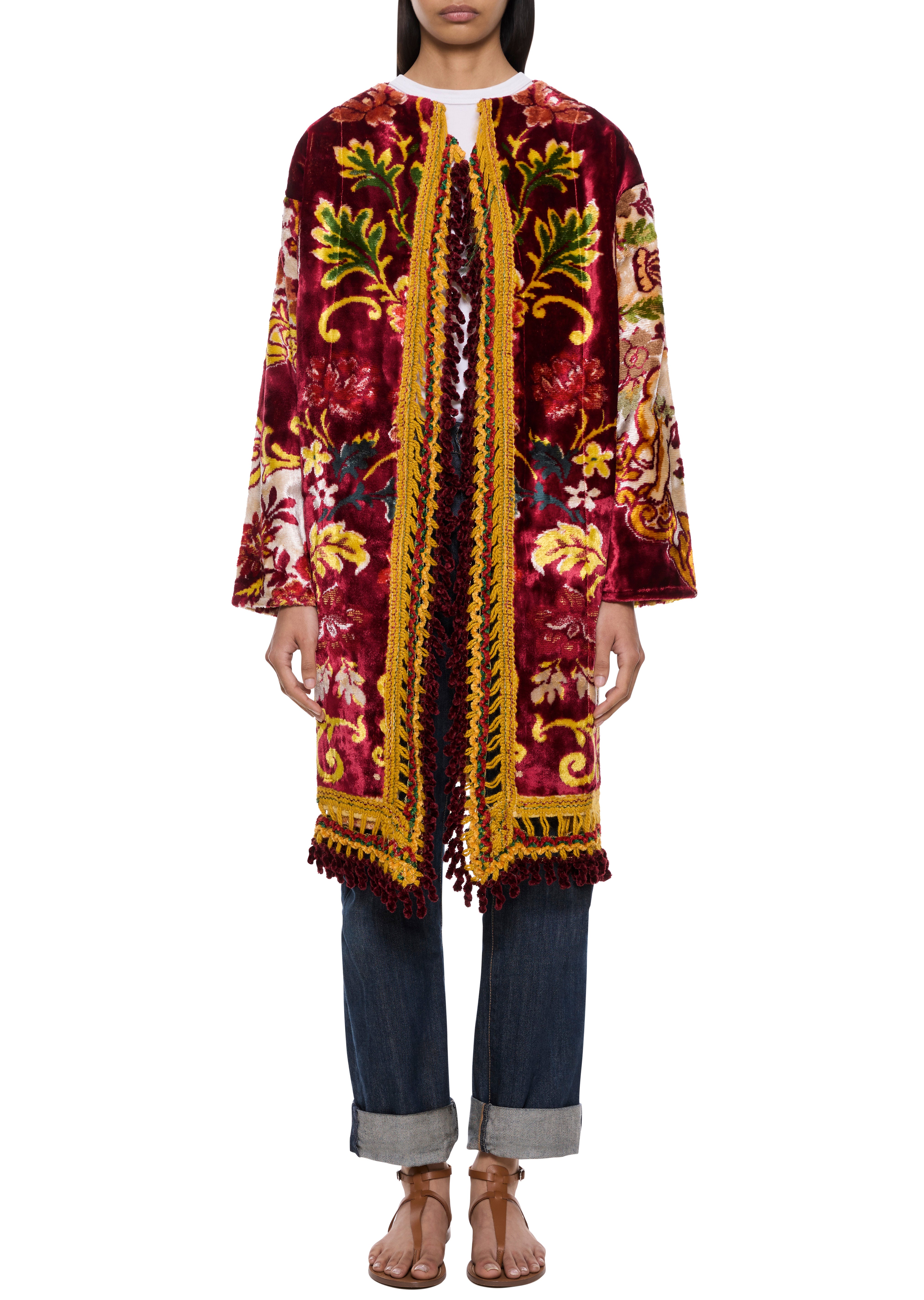 70s Red and Gold Tapestry Coat – Annie's Ibiza Online