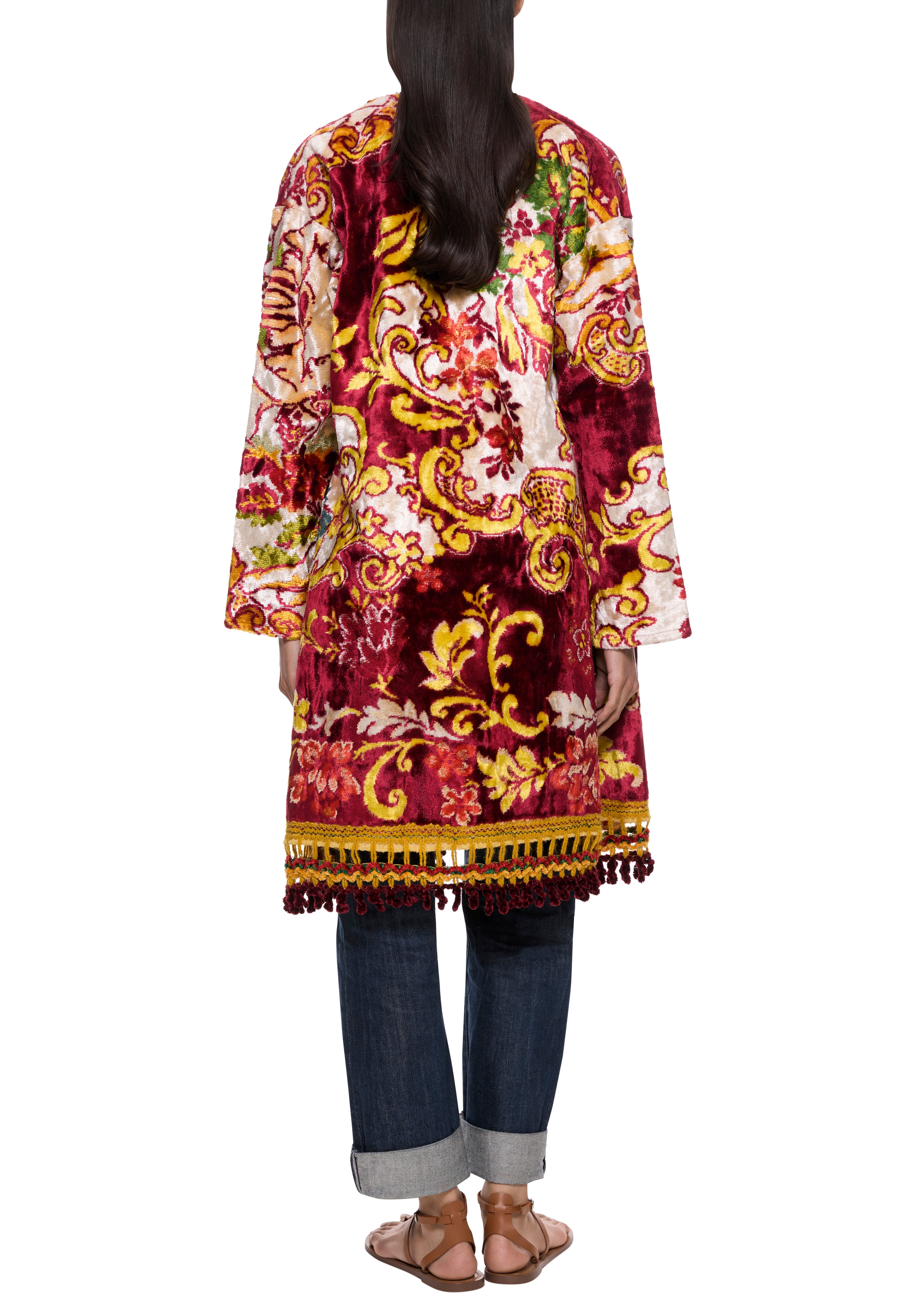 70s Red and Gold Tapestry Coat – Annie's Ibiza Online