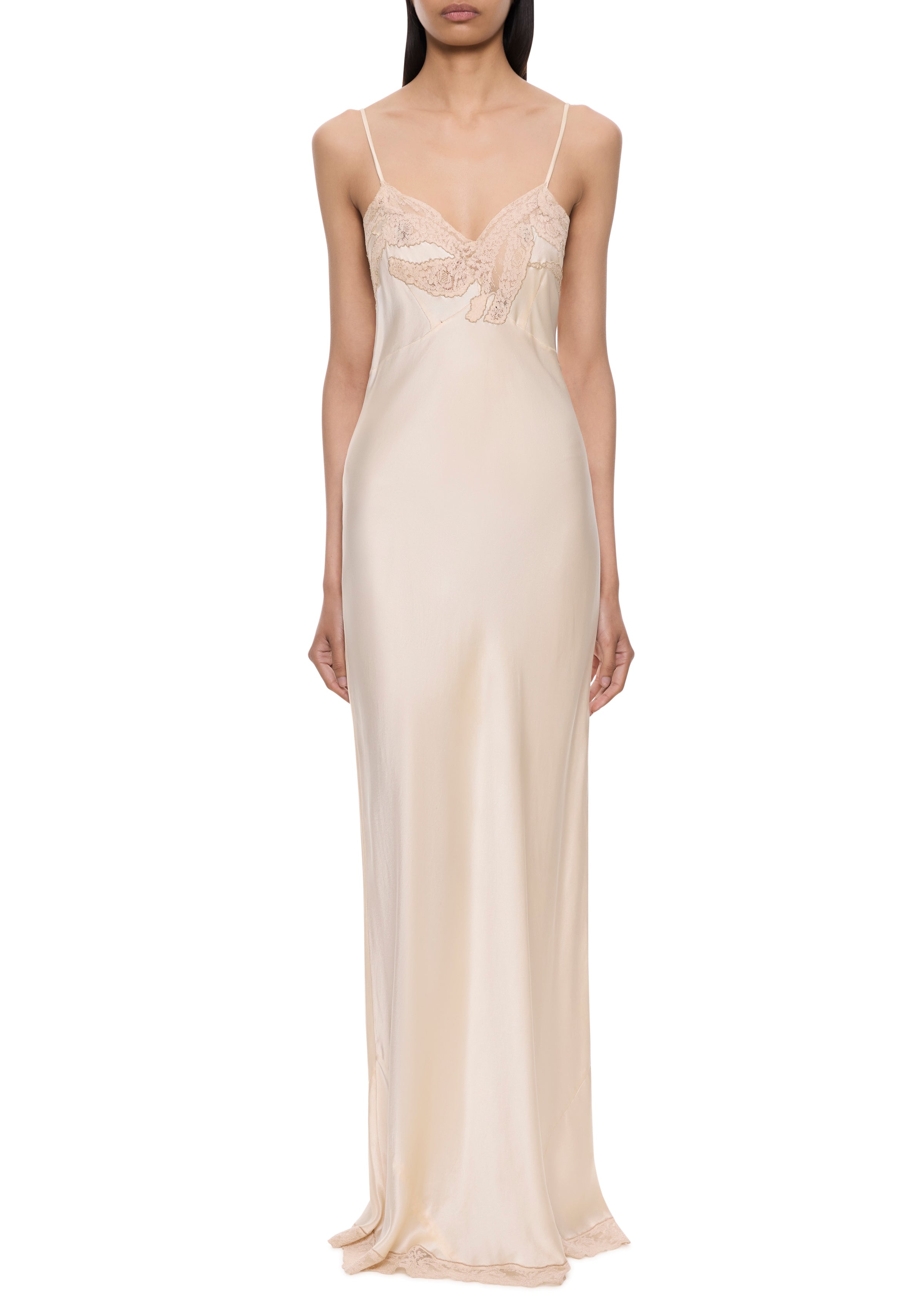 1920s Ivory Lace Silk Slip Annie's Ibiza Online 1920s Ivory Lace Silk Slip Annie's Ibiza Online