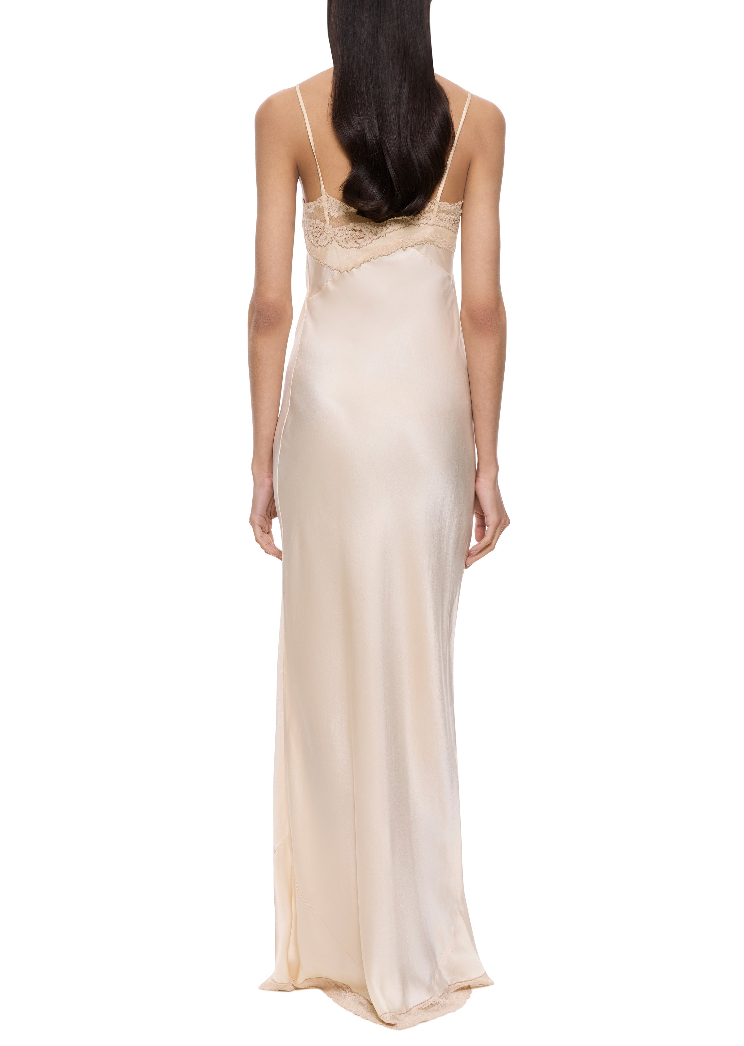 1920s Ivory Lace Silk Slip – Annie's Ibiza Online