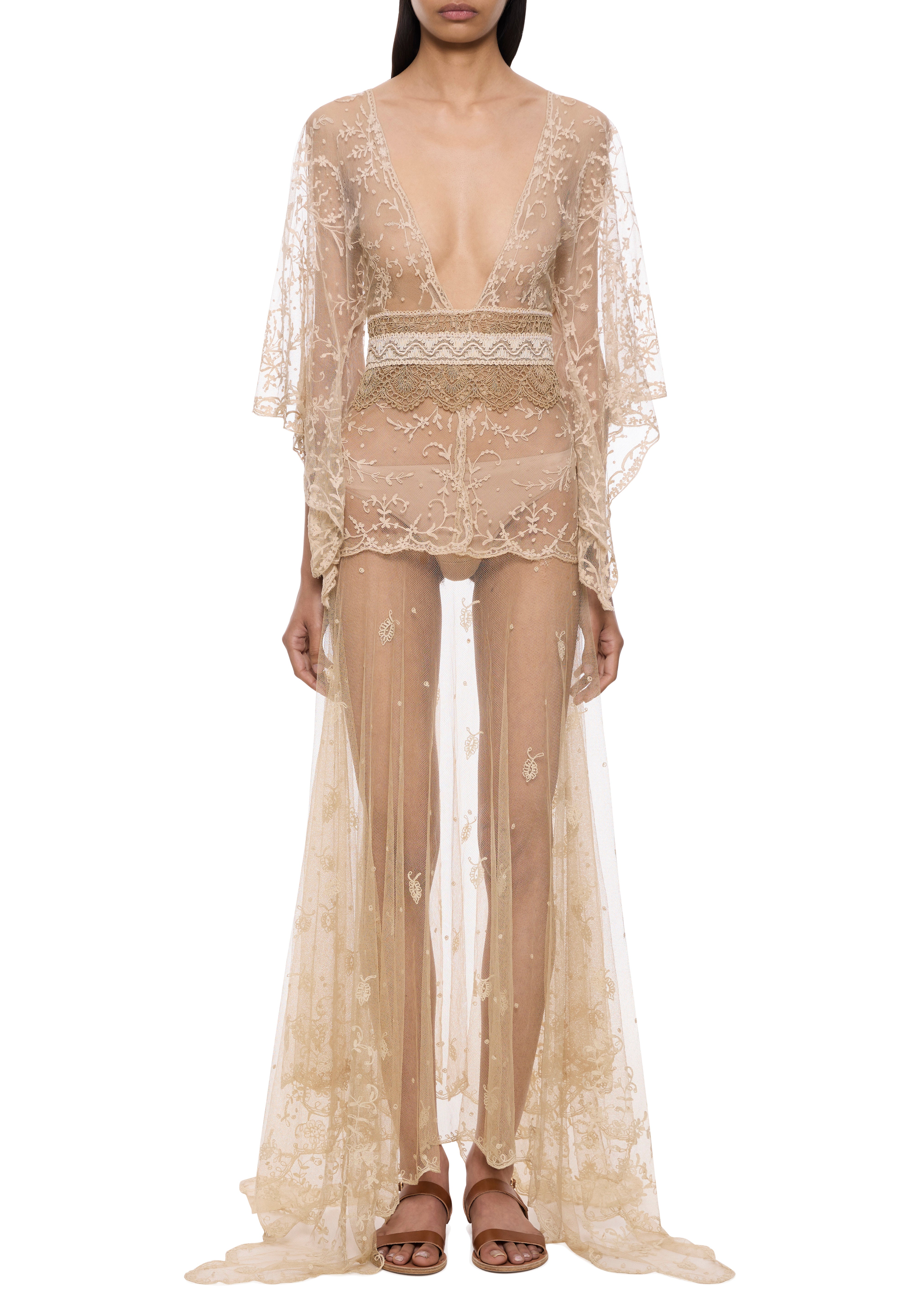 1920s Ivory Handmade Lace Dress – Annie's Ibiza Online