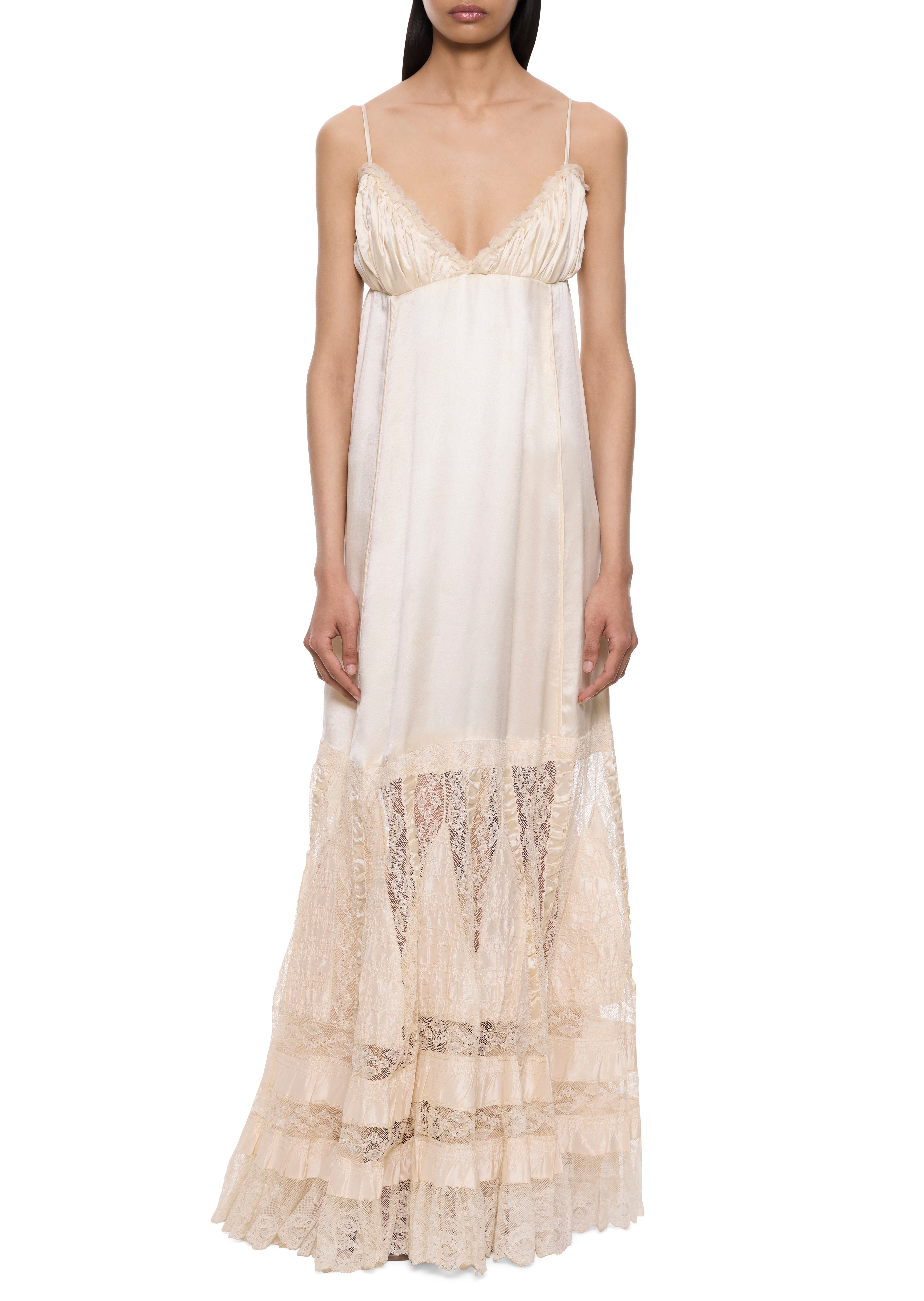 1940s Satin and Lace Gown – Annie's Ibiza Online