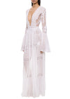 1930s Handmade Irish Lace Dress with Scallop Detailing
