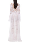 1930s Handmade Irish Lace Dress with Scallop Detailing