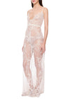 1940s White Lace Slip Dress