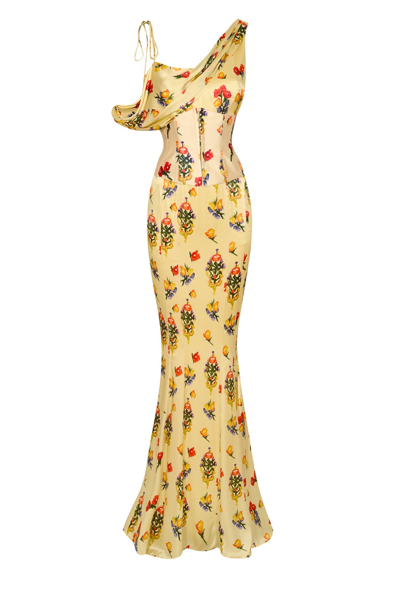 Versailles Garden Brulee Maxi Dress