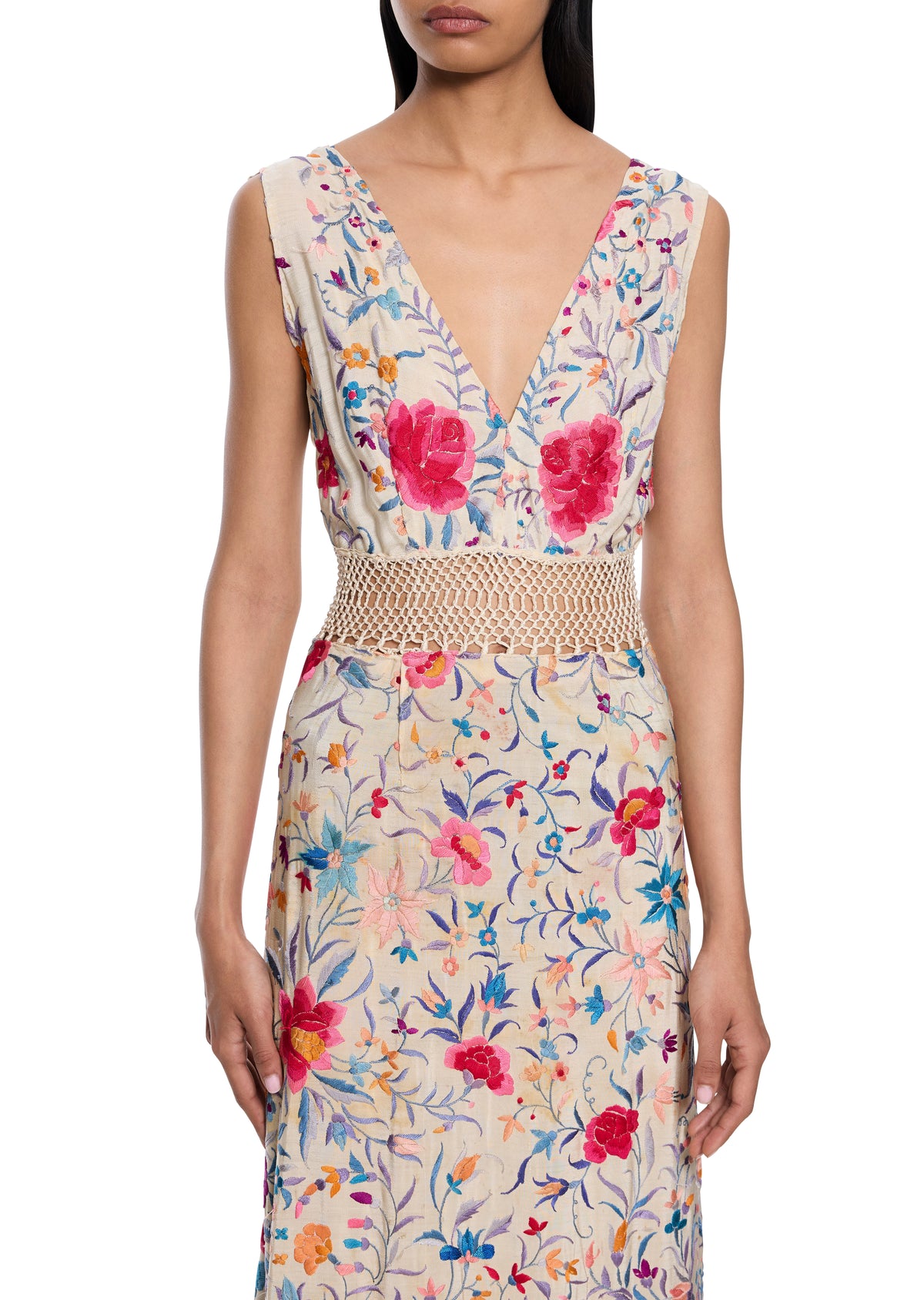 1920s Piano Shawl Gown