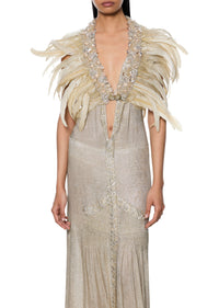 1960s Beaded Feather Cape